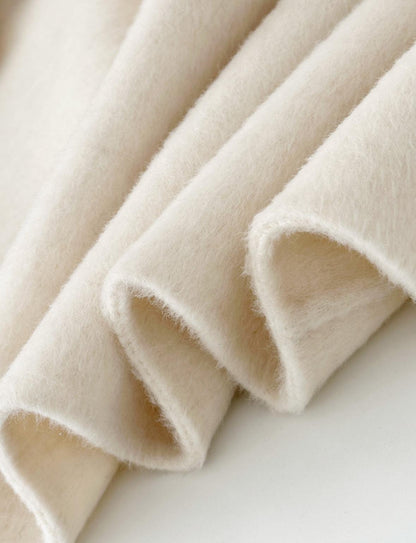 Judy Longline Wool Coat - Cream