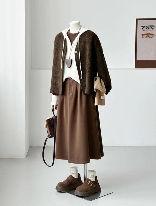 Lori Short Wool Jacket - Brown