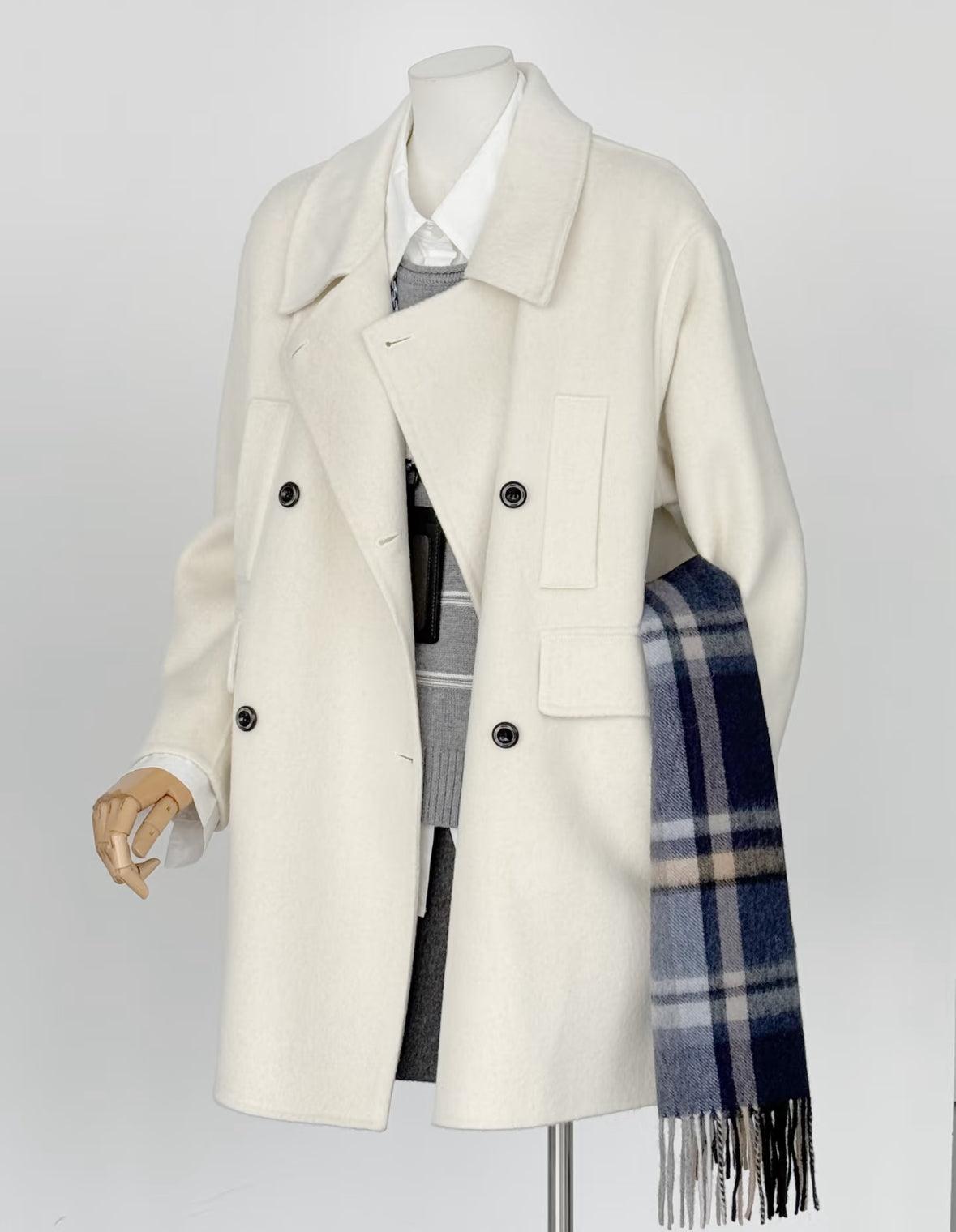 Merrin Double-Breasted Wool Coat - 5 Colors