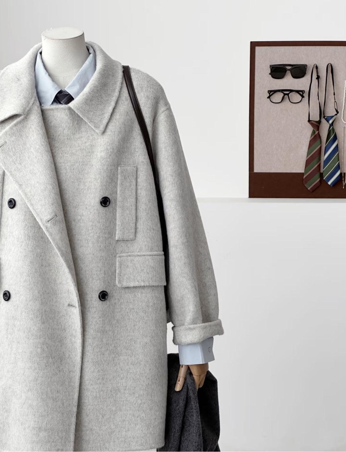 Merrin Double-Breasted Wool Coat - 5 Colors