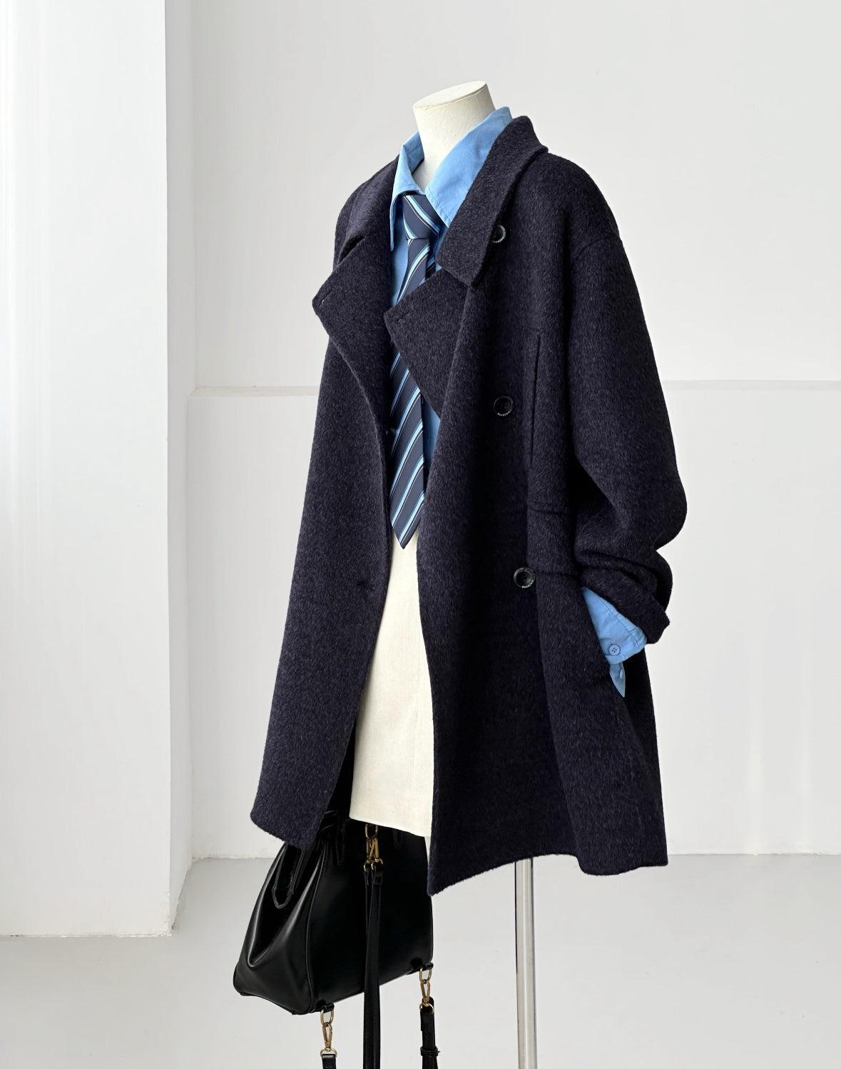 Merrin Double-Breasted Wool Coat - 5 Colors