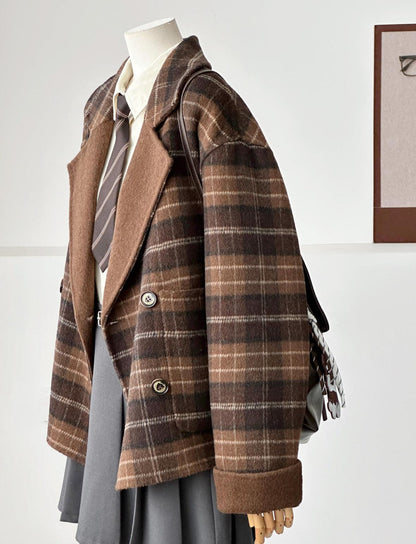 Mira Short Reversible Wool Coat