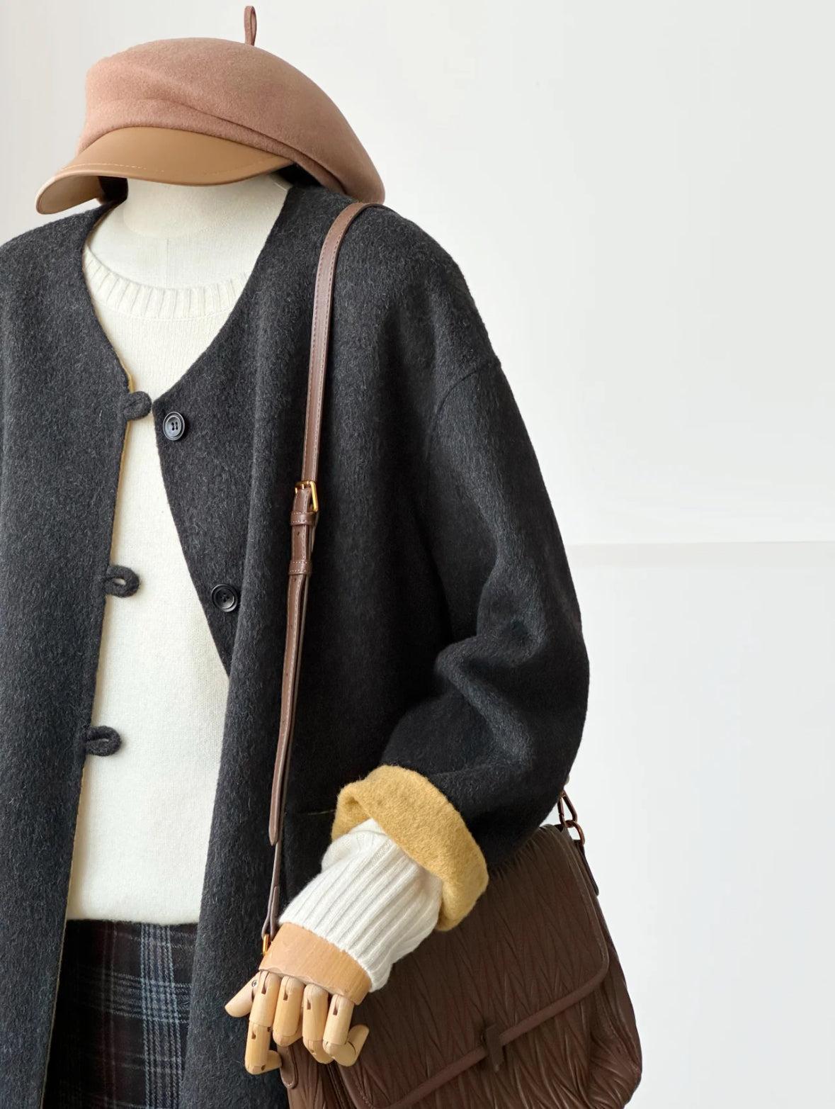 Nova Reversible 100% Wool Jacket with Scarf - 5 colors