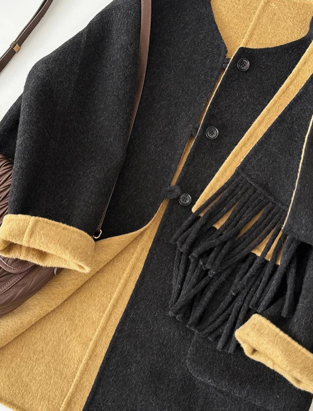 Nova Reversible 100% Wool Jacket with Scarf - 5 colors