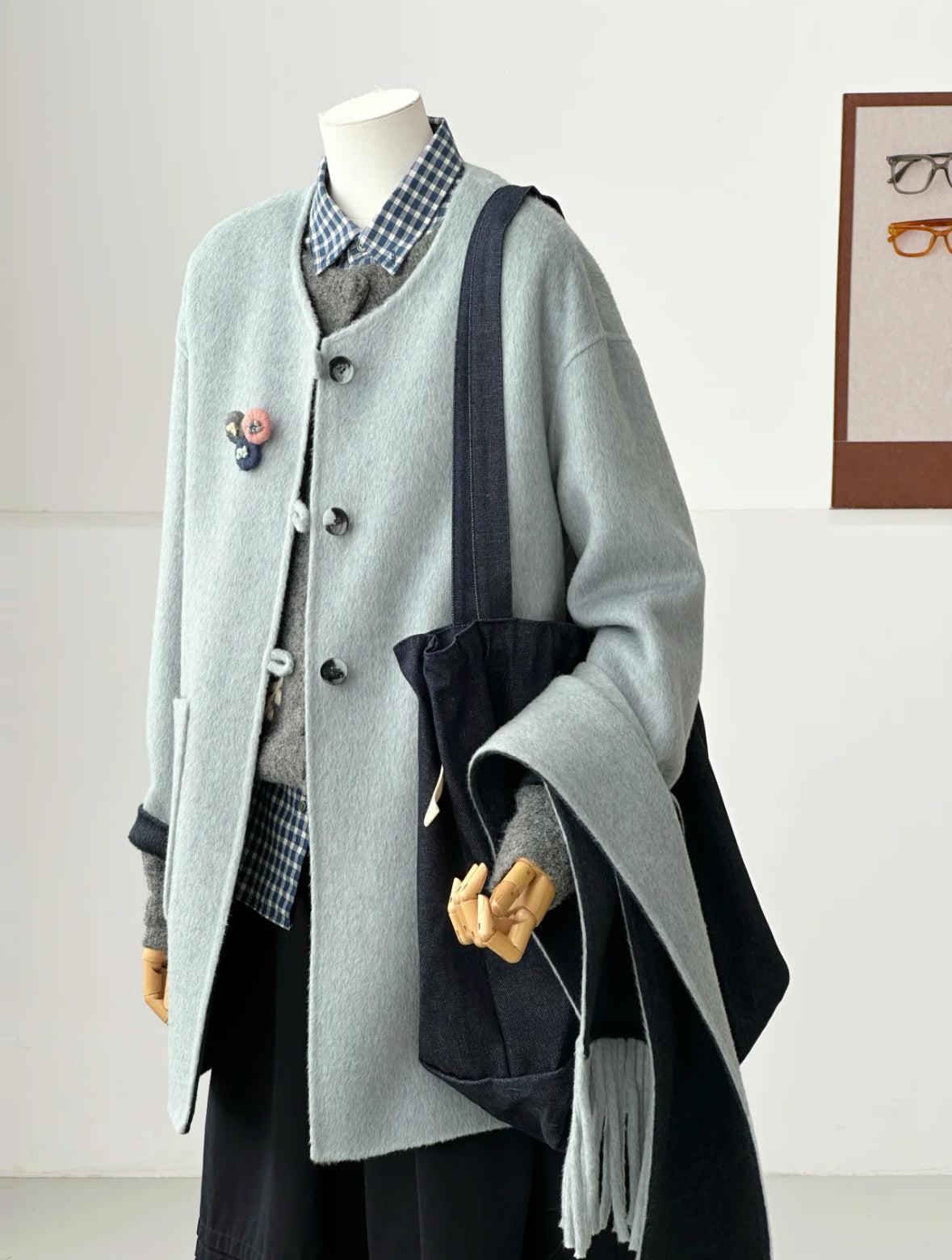 Nova Reversible 100% Wool Jacket with Scarf - 5 colors