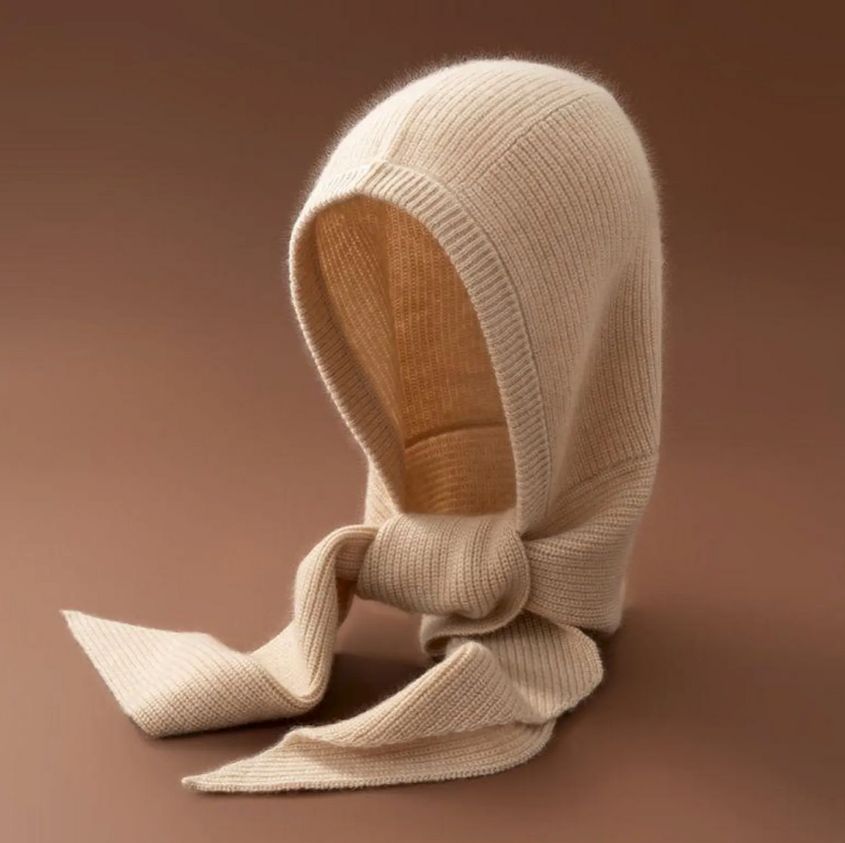 Wool Hooded Scarf
