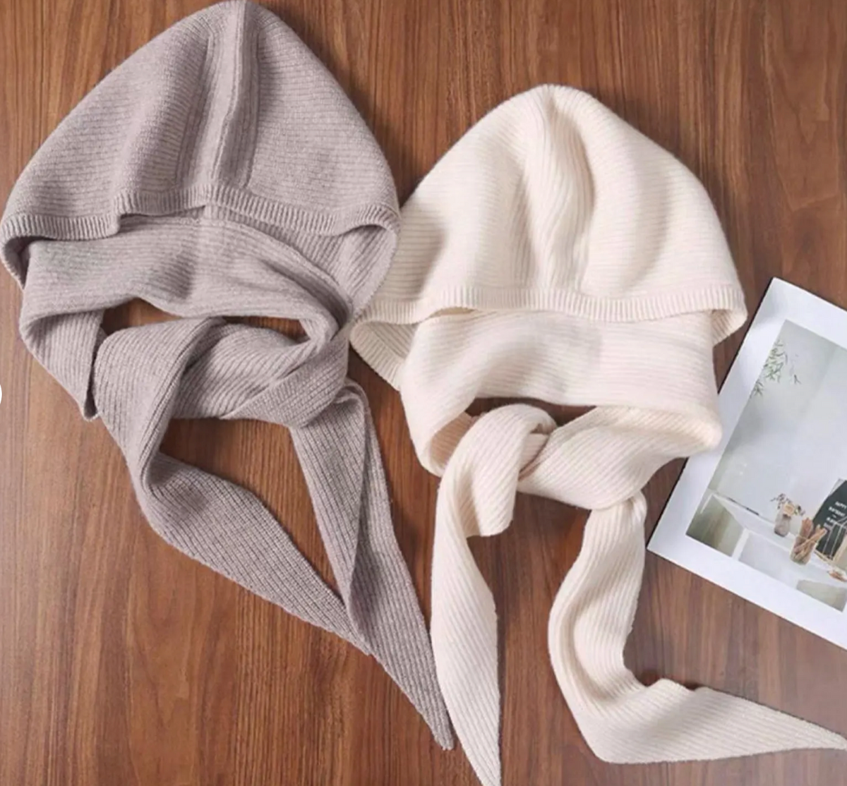 Wool Hooded Scarf