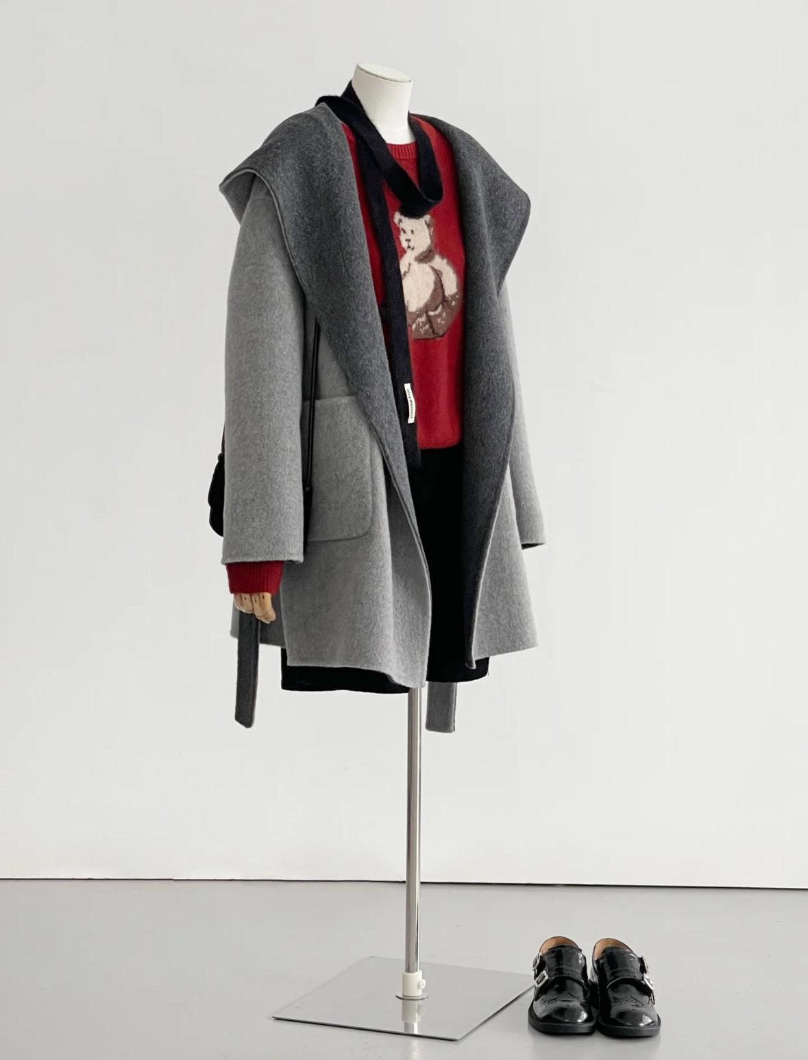 Sylvia Reversible Mid-length Wool Coat