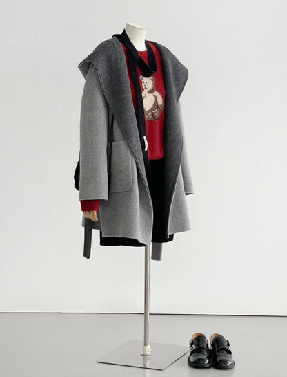 Sylvia Reversible Mid-length Wool Coat