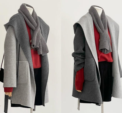 Sylvia Reversible Mid-length Wool Coat