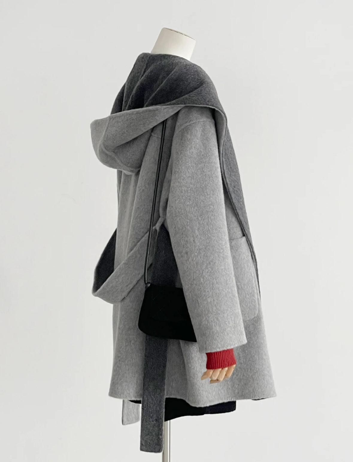 Sylvia Reversible Mid-length Wool Coat
