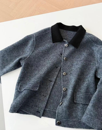 Slate Wool Shirt Jacket
